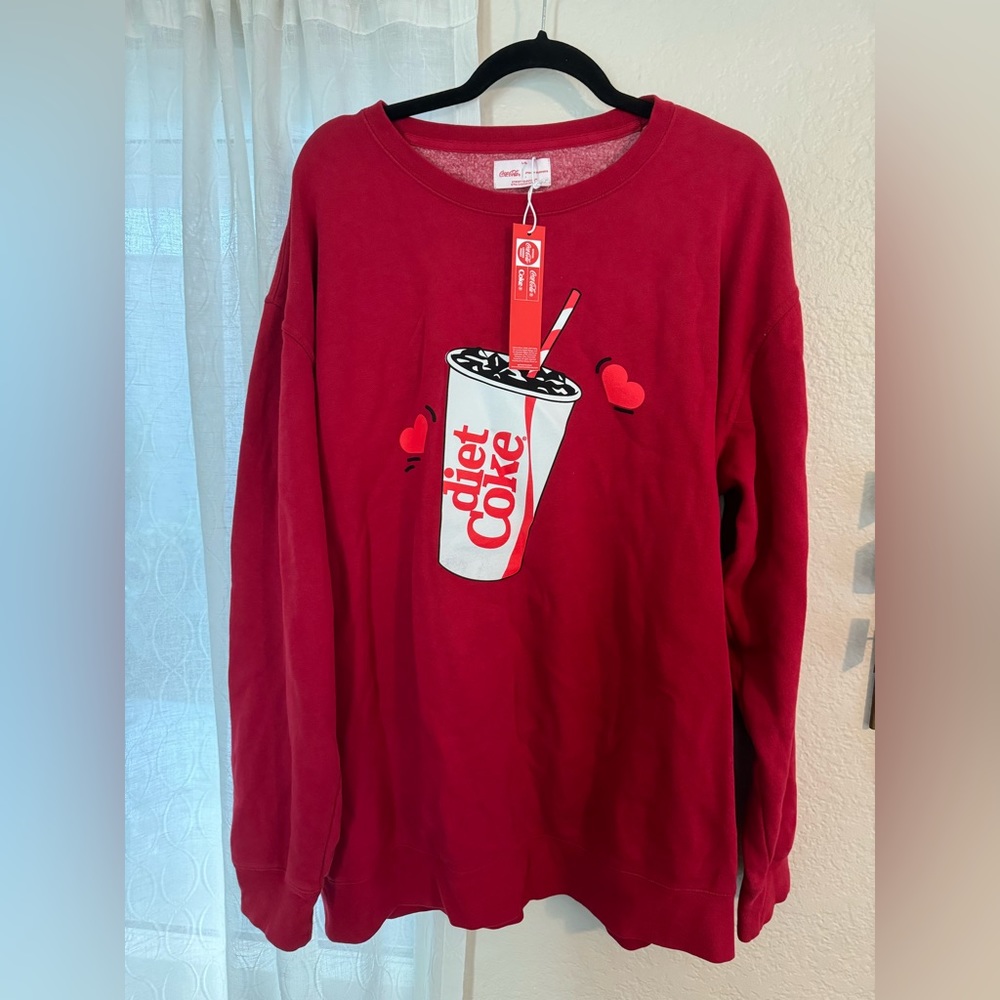 NWT STONEY CLOVER LN DIET COKE CREWNECK